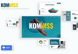 运动鞋工厂keynote模板 - 顶尖PPT