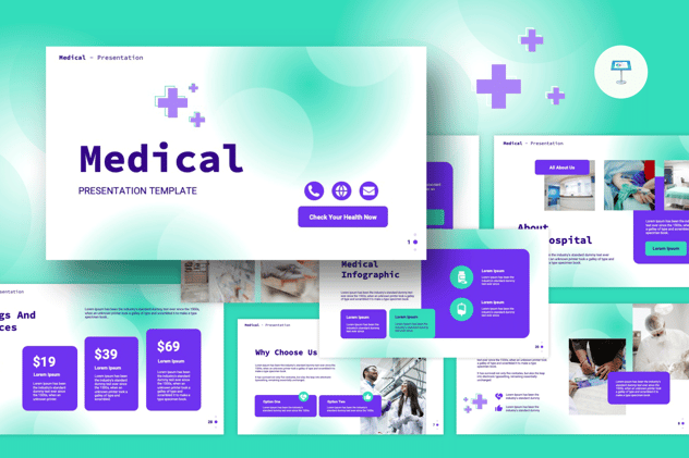 医学主题学术交流病例讨论医疗知识keynote模板 - 顶尖PPT