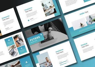 蓝色商业项目合作PPT模板 - 顶尖PPT