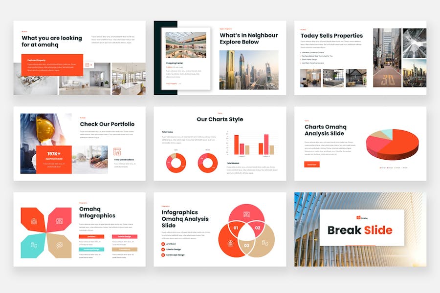 商业建筑地产keynote模板 - 顶尖PPT