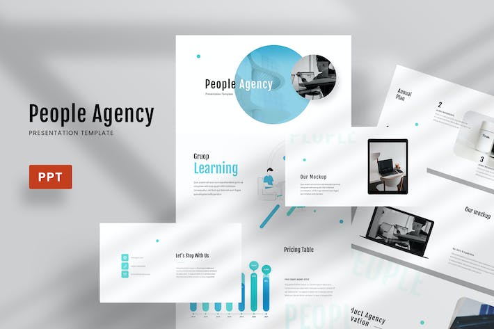 企业人员介绍展示PPT模板 - 顶尖PPT