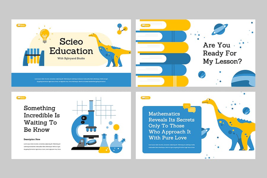 科学教育知识讲述展示课程设计方案Keynote模板 - 顶尖PPT