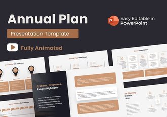 年度计划动画PowerPoint模板 - 顶尖PPT