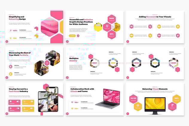 六边形多场景演示文稿Keynote模板 - 顶尖PPT