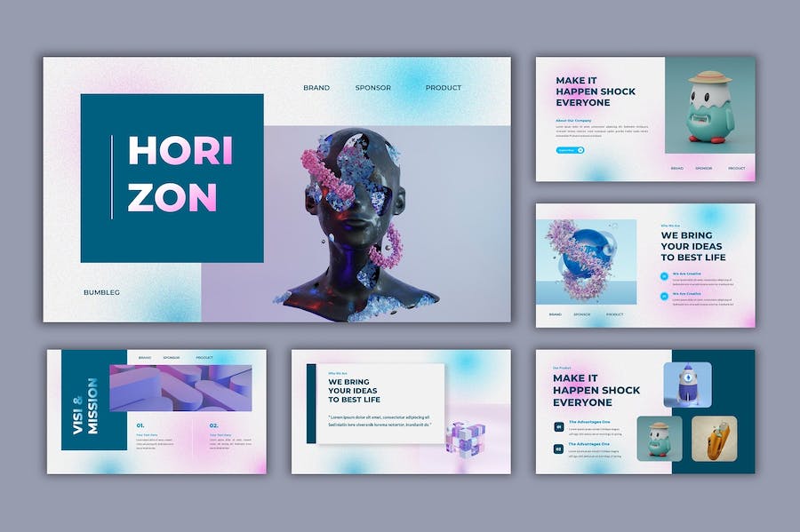 数字商业讲述展示技术应用推广PPT模板 - 顶尖PPT