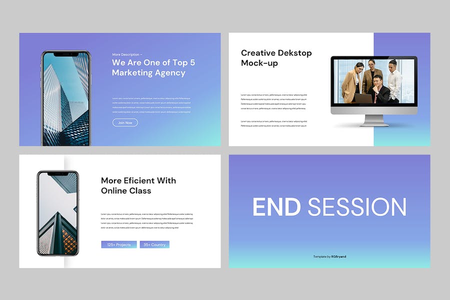 全球商务市场营销推广Keynote模板 - 顶尖PPT