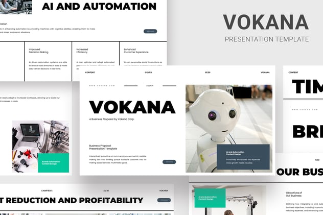 人工智能和机器人自动化PPT模板 - 顶尖PPT