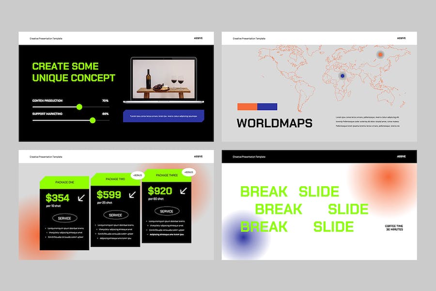 多场景创意风格PPT模板 - 顶尖PPT