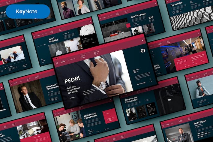 欧美商务业务洽谈合作项目签约团队介绍keynote模板 - 顶尖PPT