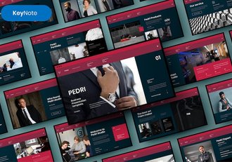 欧美商务业务洽谈合作项目签约团队介绍keynote模板 - 顶尖PPT