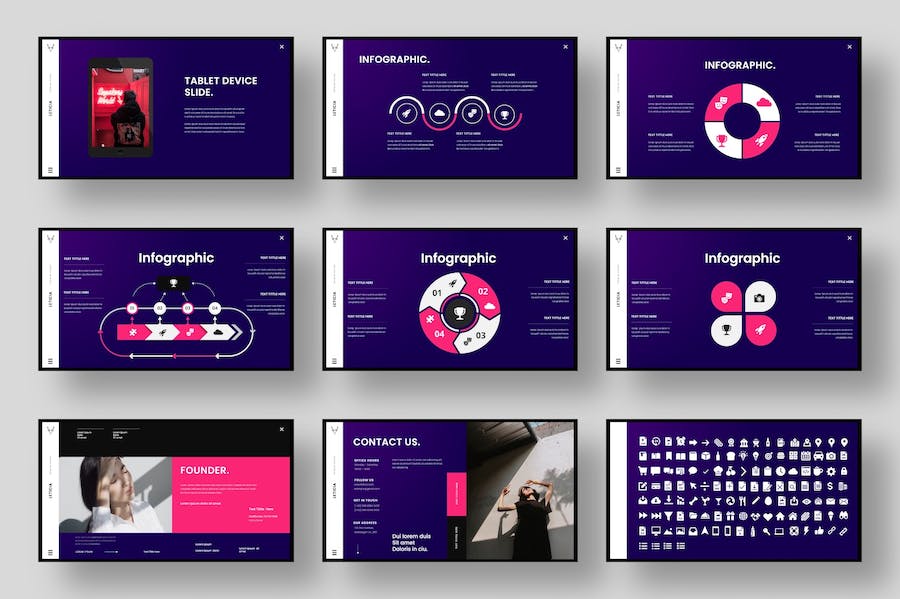 简约大气商务主题国外keynote模板 - 顶尖PPT