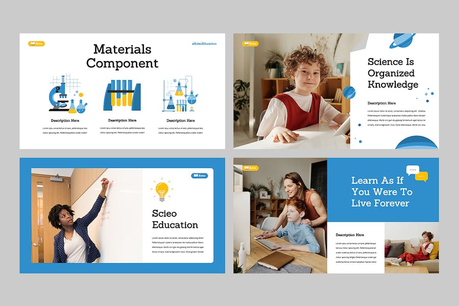 科学教育知识讲述展示课程设计方案Keynote模板 - 顶尖PPT