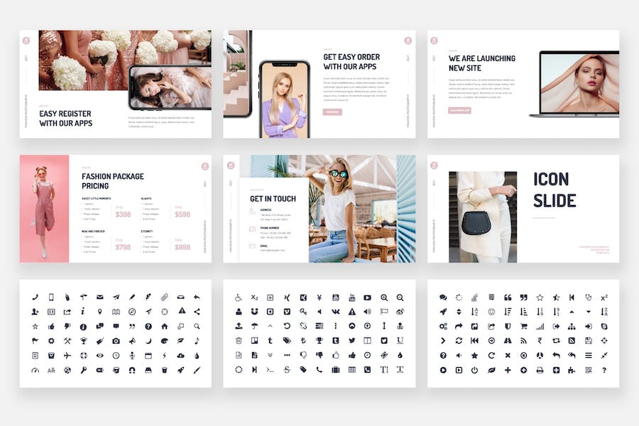 时尚摄影-题演讲keynote模板 - 顶尖PPT