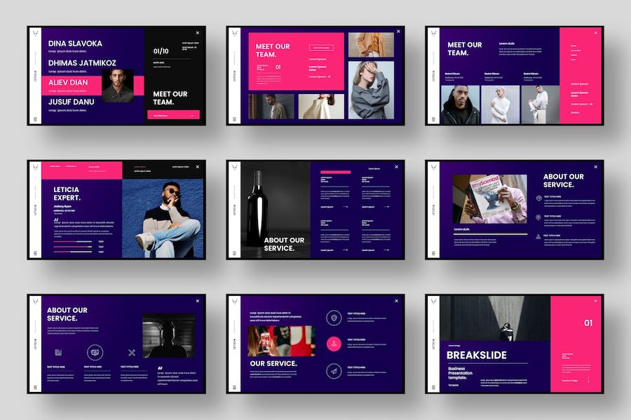 简约大气商务主题国外keynote模板 - 顶尖PPT