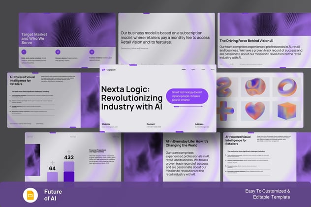 AI未来技术突破PPT模板 - 顶尖PPT