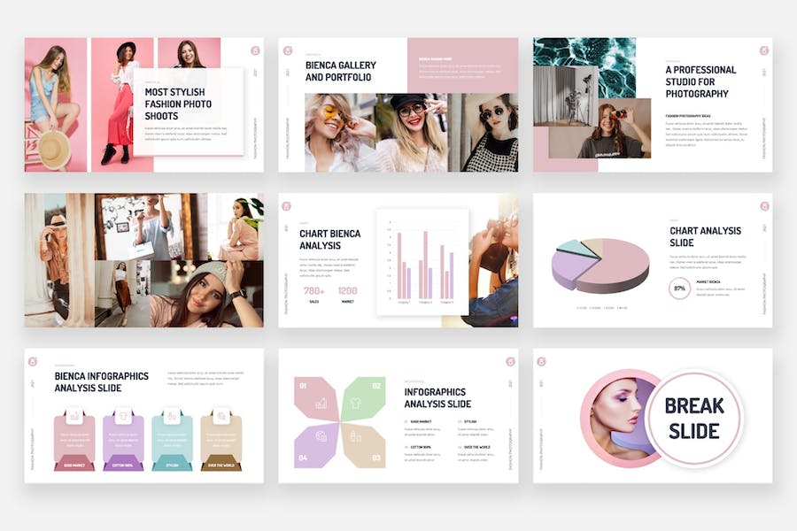 时尚摄影-题演讲keynote模板 - 顶尖PPT