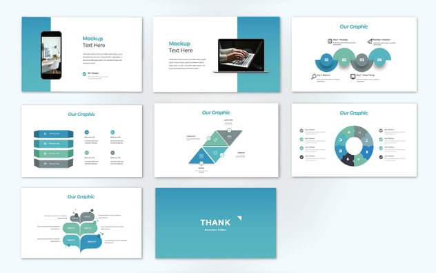 蓝色商业项目合作PPT模板 - 顶尖PPT