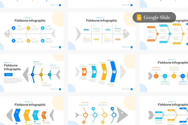 鱼骨图问题分析演示PPT模板 - 顶尖PPT