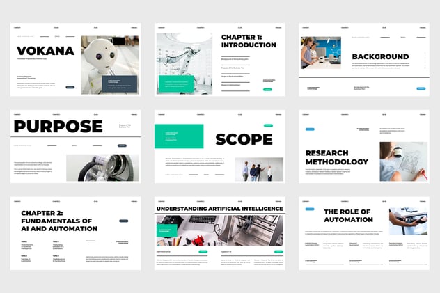 人工智能和机器人自动化PPT模板 - 顶尖PPT