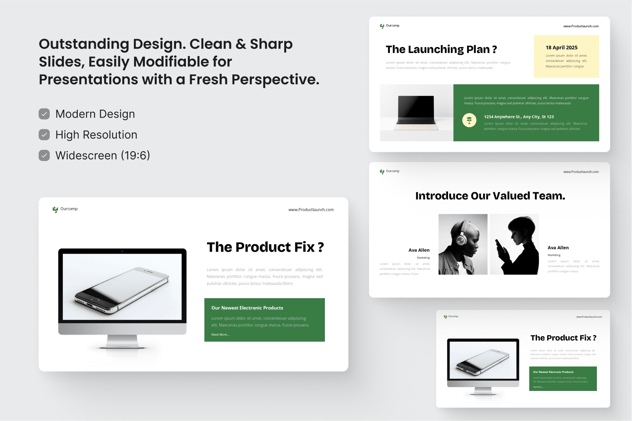 产品发布会PPT模板 - 顶尖PPT