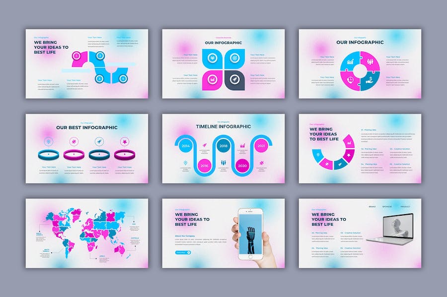 数字商业讲述展示技术应用推广PPT模板 - 顶尖PPT