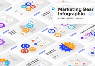 营销装备信息可视化主题Keynote演示模板 - 顶尖PPT