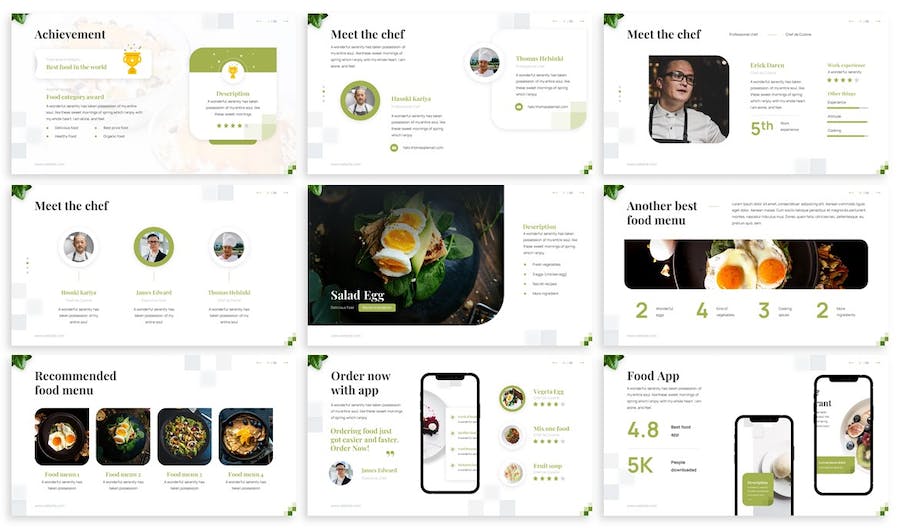 健康食品keynote模板 - 顶尖PPT