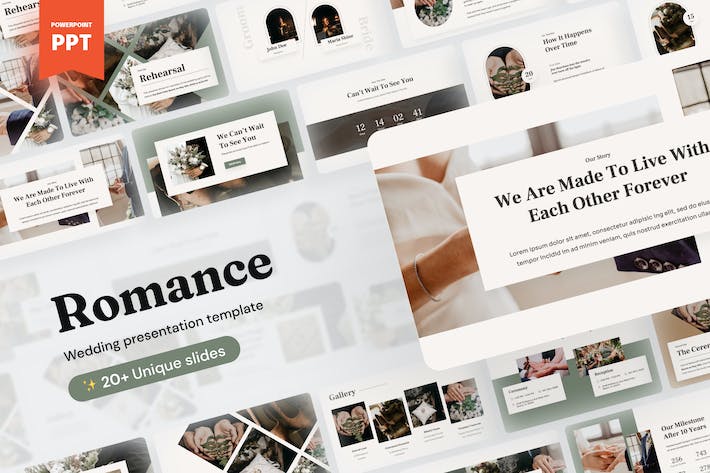 浪漫婚礼婚庆策划方案PPT模板 - 顶尖PPT