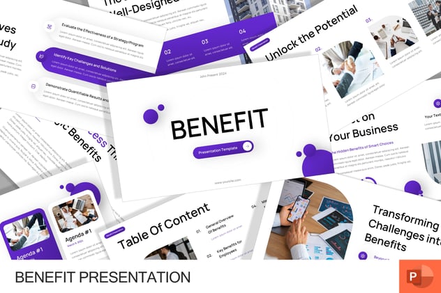 企业合作项目效益展示PPT模板 - 顶尖PPT