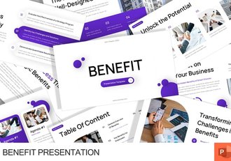 企业合作项目效益展示PPT模板 - 顶尖PPT