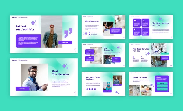 医学主题学术交流病例讨论医疗知识keynote模板 - 顶尖PPT