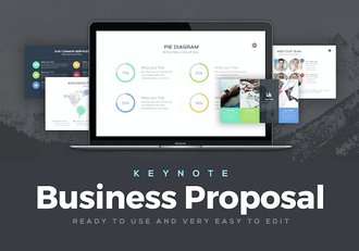 多色彩业务合作企业建议书商业计划项目推广keynote模板 - 顶尖PPT