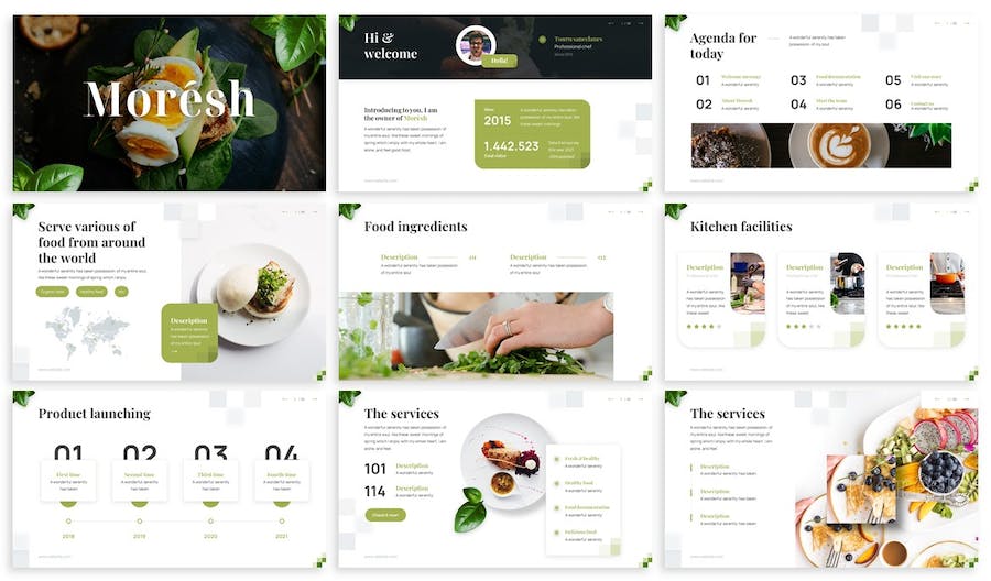 健康食品keynote模板 - 顶尖PPT