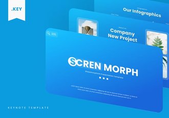 玻璃形态欧式设计eynote模板 - 顶尖PPT