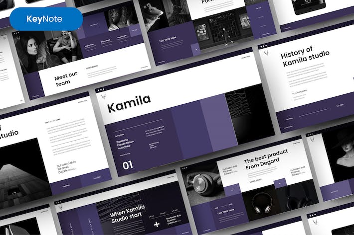 商业摄影图片产品展示keynote模板 - 顶尖PPT