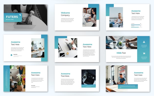 蓝色商业项目合作PPT模板 - 顶尖PPT