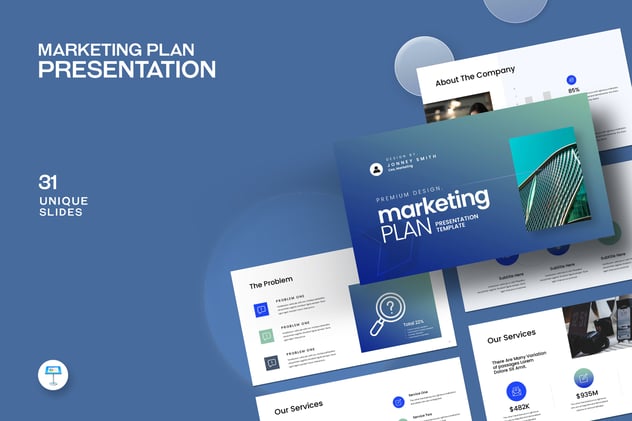营销计划推广策略方案Keynote模板 - 顶尖PPT