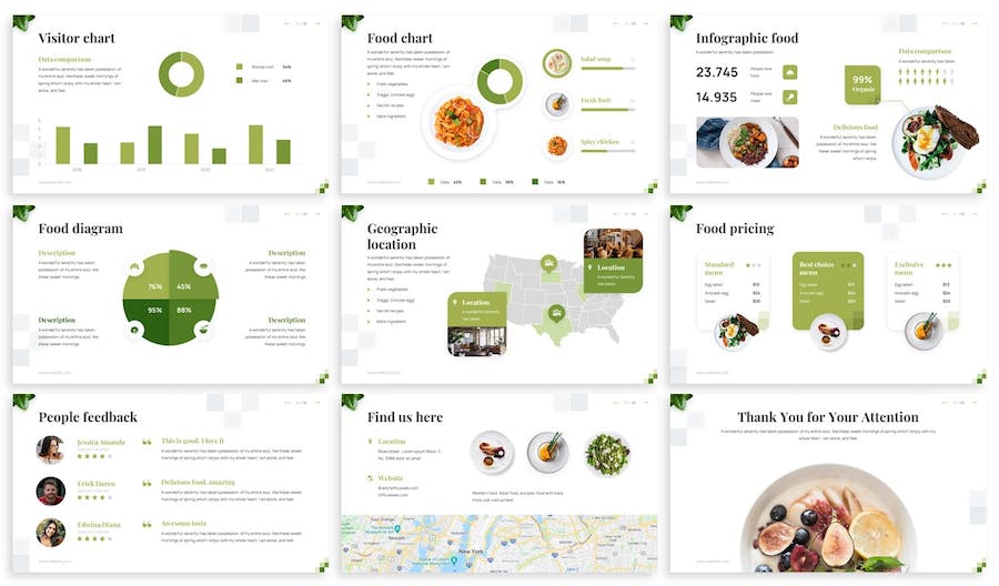健康食品keynote模板 - 顶尖PPT