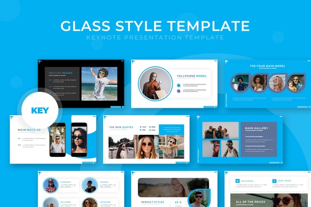 新拟态设计风格商务商业keynote模板 - 顶尖PPT