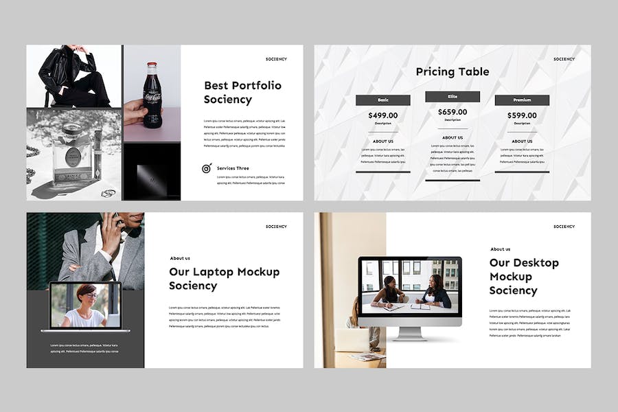 现代简约社交媒体商务推广PPT模板 - 顶尖PPT