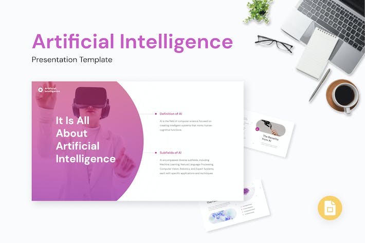 人工智能应用设计讲述展示内容方案PPT模板 - 顶尖PPT