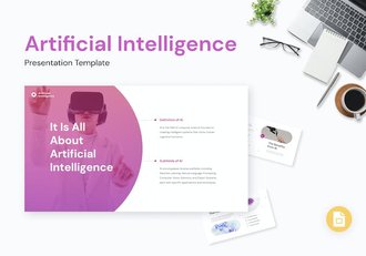 人工智能应用设计讲述展示内容方案PPT模板 - 顶尖PPT