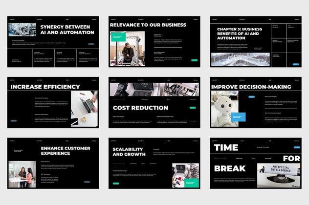 人工智能和机器人自动化PPT模板 - 顶尖PPT