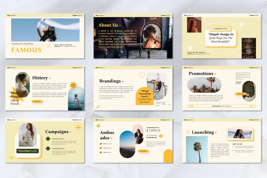 时尚品牌推广模特服装展示keynote模板 - 顶尖PPT