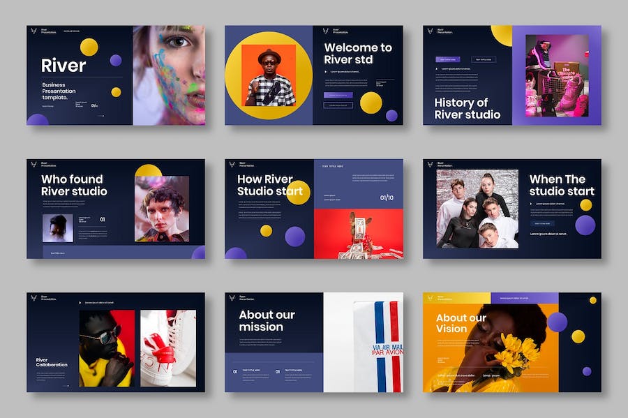 欧美商务案例作品展示keynote模板 - 顶尖PPT