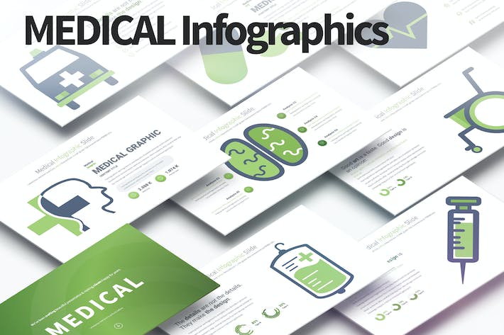 医疗器械项目图形插画PPT模板 - 顶尖PPT