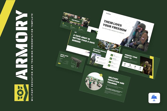 特种部队作战数据分析现代化战争军事武器展示介绍keynote模板 - 顶尖PPT