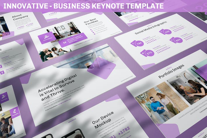 创新商务商业keynote模板 - 顶尖PPT