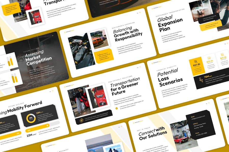 汽车性能介绍展示PPT模板 - 顶尖PPT