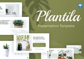 极简风绿色植物培育养殖介绍通用keynote模板 - 顶尖PPT